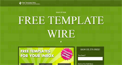 Desktop Screenshot of freetemplatewire.com