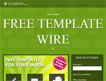 Tablet Screenshot of freetemplatewire.com